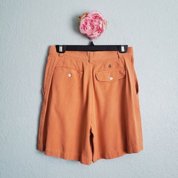 Vintage Tommy Bahama Orange Silk Shorts - Picture 4 of 6